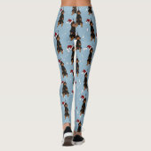 Kerstdoberman Pinscher Leggings (Achterkant)