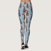 Kerstdoberman Pinscher Leggings (Achterkant)