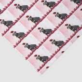 Kerstdoberman Pinscher puppy Tissuepapier (Detail)