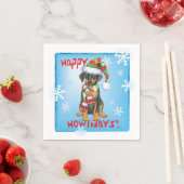 Kerstdoberman Pinscher Servet (Insitu)