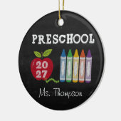 Kerstdocent Geschenk 2027 Naam Ornament (Links)