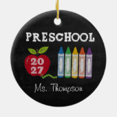 Kerstdocent Geschenk 2027 Naam Ornament (Achterkant)
