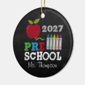 Kerstdocent Geschenk 2027 Naam Ornament (Links)
