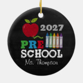 Kerstdocent Geschenk 2027 Naam Ornament (Achterkant)