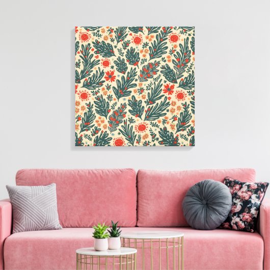 kerstdoek canvas afdruk (Insitu (Woonkamer))