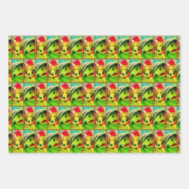 kerstdog papier van Tamara Diaz Art  Inpakpapier Vel