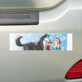 Kerstdoggies! Bumpersticker (Op auto)