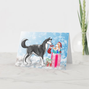 Kerstdoggies! Feestdagen Kaart