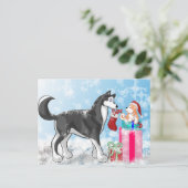 Kerstdoggies! Feestdagenkaart (Staand voorkant)