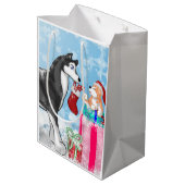 Kerstdoggies! Medium Cadeauzakje (Achterkant Gekanteld)