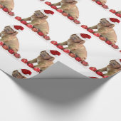 Kerstdogue de Bordeaux inpakpapier (Hoek)