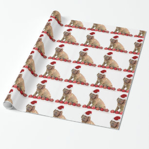 Kerstdogue de Bordeaux inpakpapier