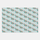 Kerstdolfijn Hangschildpad Zee leven Inpakpapier Vel (Voorkant)