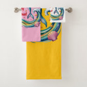 Kerstdolfijn in een tropisch paradijs bad handdoek (Insitu)