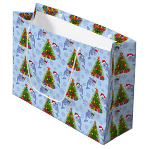 kerstdolfijn in zeebodem groot cadeauzakje