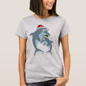 Kerstdolfijnen Hoodie T-shirt (Voorkant)