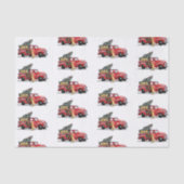 kerstdonghonden op witte sneeuw tissuepapier (Voorkant)