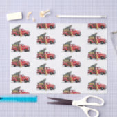 kerstdonghonden op witte sneeuw tissuepapier (Craft)