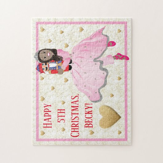 Kerstdonker Haire Ballerina Clara Legpuzzel (Verticaal)