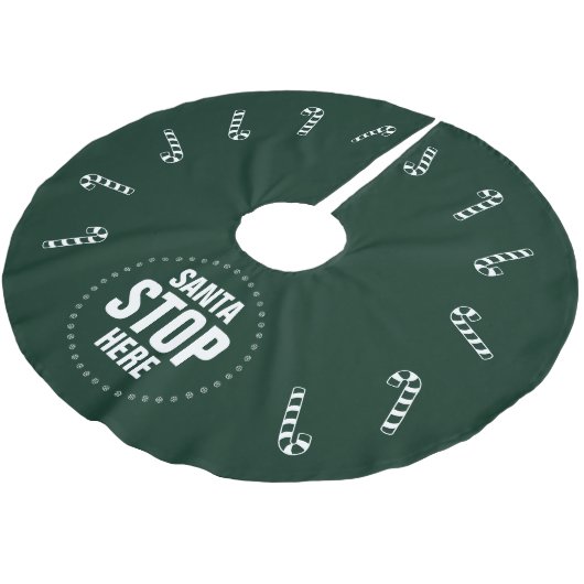 kerstdonkergroene snoeprietskerststop hier kerstboom rok (Gekanteld)