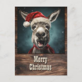 KerstDonkey Briefkaart (Voorkant)