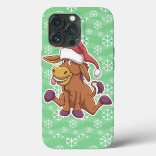 KerstDonkey-Cartoon Case-Mate iPhone Case