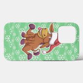 KerstDonkey-Cartoon Case-Mate iPhone Case (Achterkant (horizontaal))
