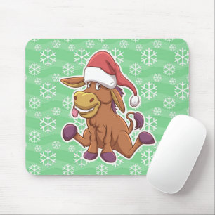 KerstDonkey-Cartoon Muismat