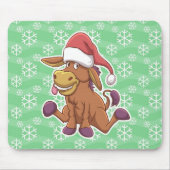 KerstDonkey-Cartoon Muismat (Voorkant)