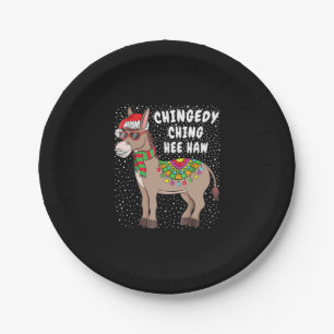 KerstDonkey Funny American Italiaanse kerstcadeau Papieren Bordje