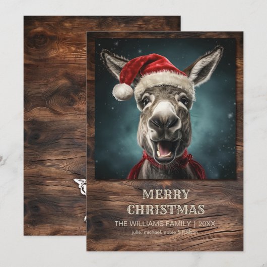 KerstDonkey Kaart (Voorkant / Achterkant)