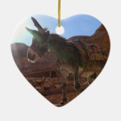 KerstDonkey Keramisch Ornament (Achterkant)