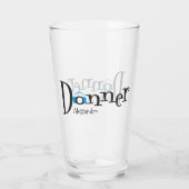 KerstDonner Santas Reindeer Head Phones Glass Glas (Achterkant)