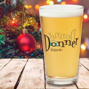 KerstDonner Santas Reindeer Head Phones Glass Glas