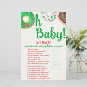 Kerstdonut Baby shower, laten we Mingle Game (Staand voorkant)