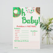 Kerstdonut Baby shower Predicted Game (Staand voorkant)