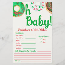 Kerstdonut Baby shower Predicted Game