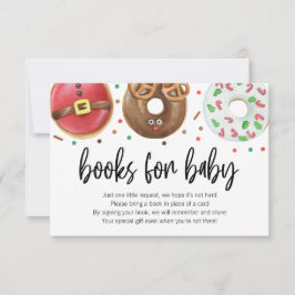 Kerstdonut Baby Sprinkle Books voor Baby Kaart