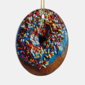 kerstdonut ornament decoratie in een mandje (Rechts)