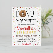 Kerstdonut vergroot de uitnodiging tot Folie op za (Staand Voorkant)