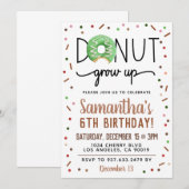 Kerstdonut vergroot de uitnodiging van de Dag (Voorkant / Achterkant)