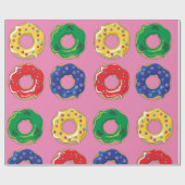 kerstdonuts cadeaupapier (Vlak)