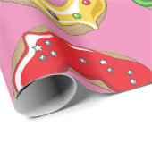 kerstdonuts cadeaupapier (Rol Hoek)