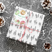 Kerstdonuts Dank u baby shower Ronde Sticker