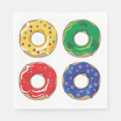 kerstdonuts Napkins Servet (Voorkant)