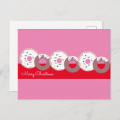 kerstdonuts Sprinkles Bakery Merry Kerstmis Briefkaart (Voorkant / Achterkant)