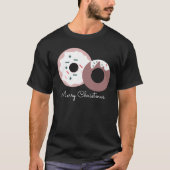 kerstdonuts Sprinkles Bakery Merry Kerstmis T-shirt (Voorkant)