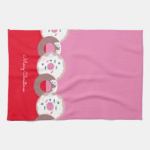 kerstdonuts Sprinkles Bakery Merry Kerstmis Theedoek (Horizontaal)