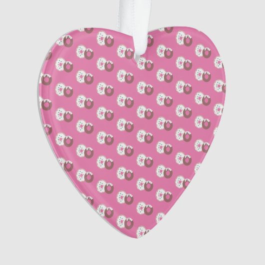 kerstdonuts Sprinkles Bakery Pink Ornament (voorkant)