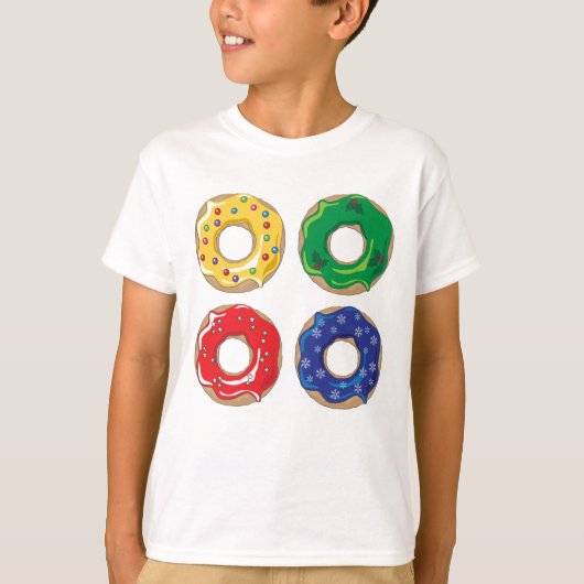 kerstdonuts T-Shirt (Voorkant)